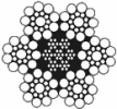 Ocelové lano šestipramenné SEAL, ČSN 02 4341, DIN 3058